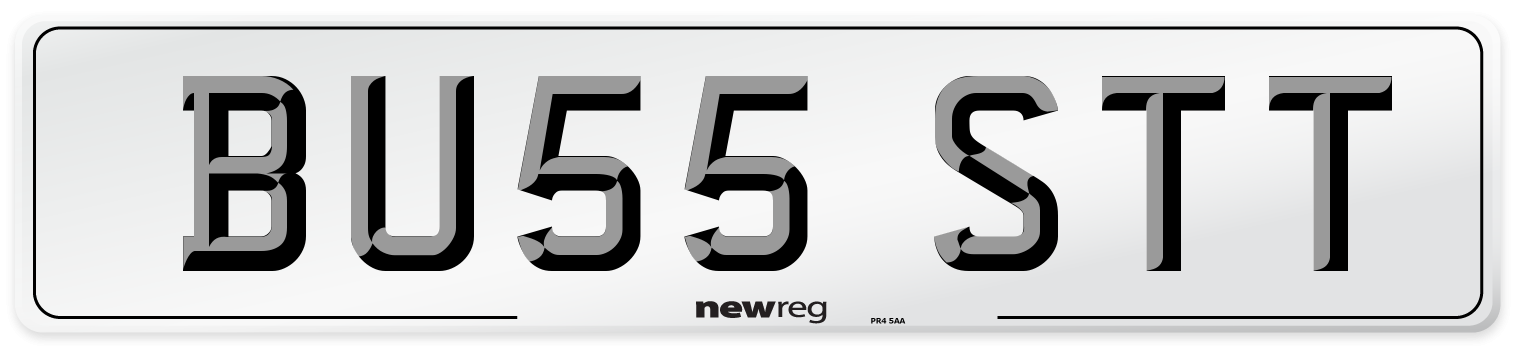 BU55 STT Number Plate from New Reg